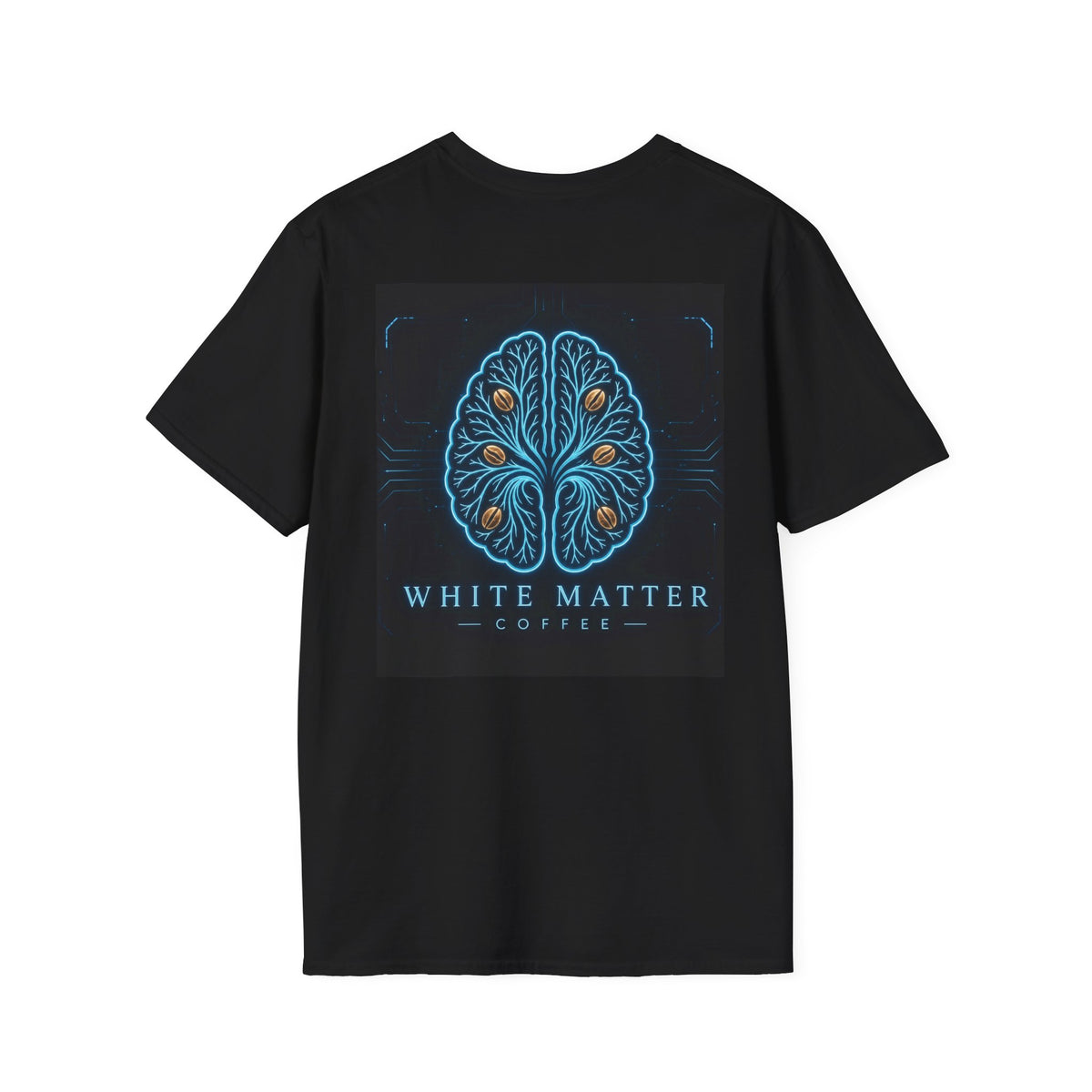 T-Shirt — White Matter Brain Art Tee