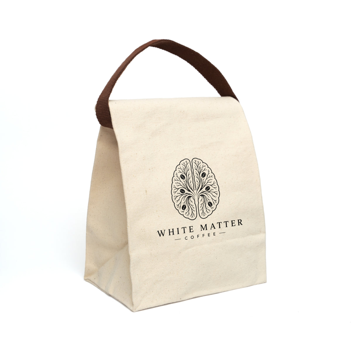 Canvas Lunch Bag — White Matter Coffee Logo Insulated Tote