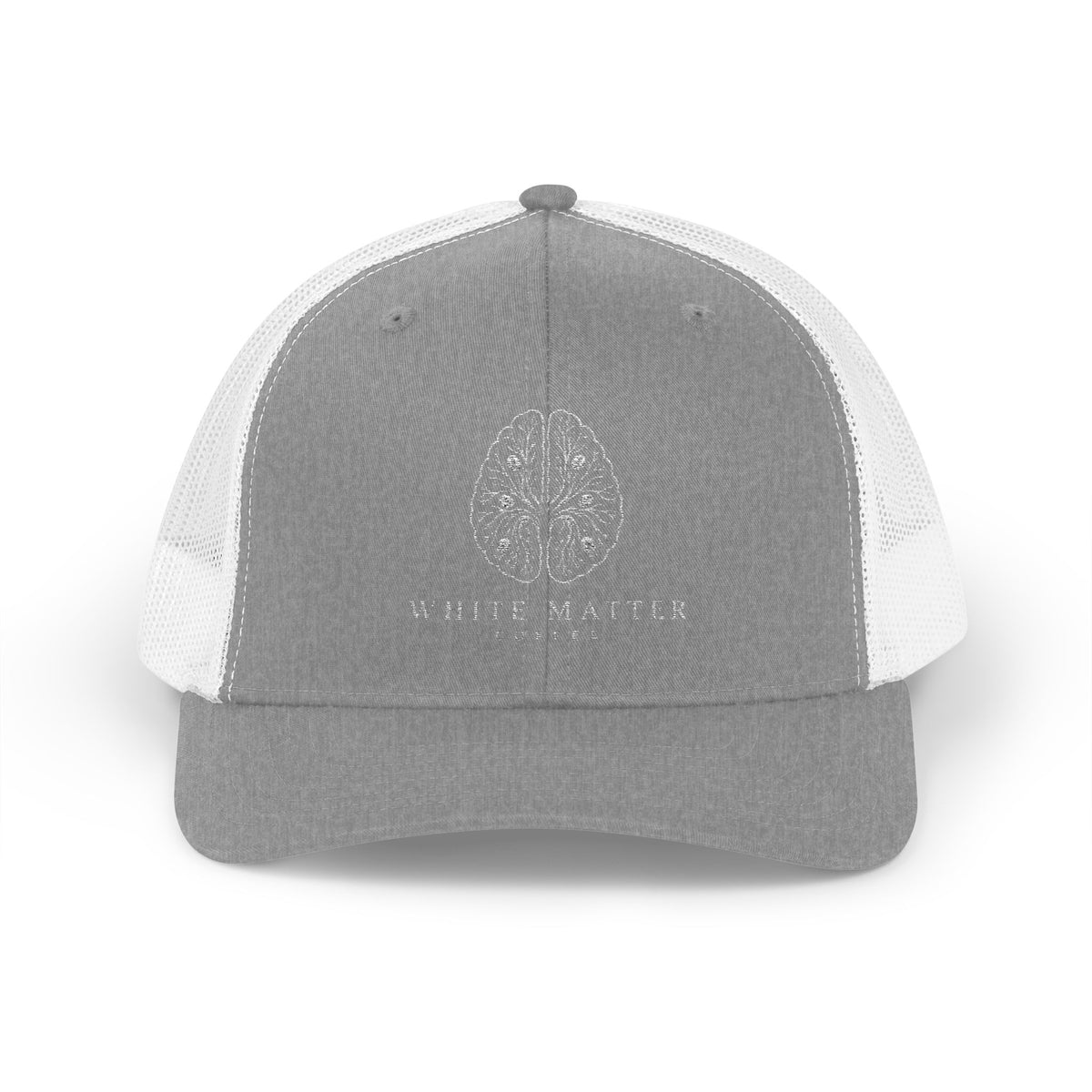 Trucker Hat — White Matter Brain Tree Logo Snapback Cap