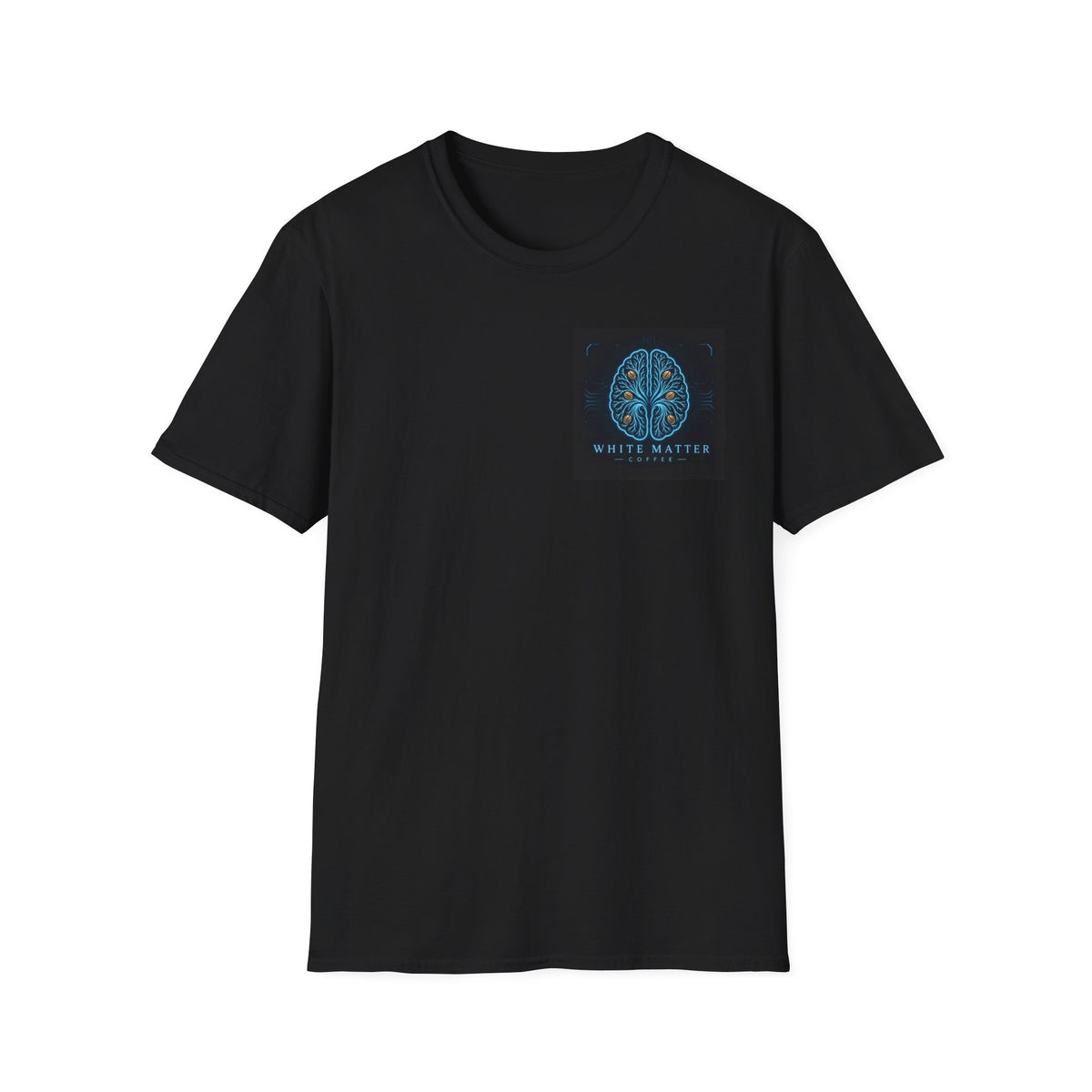 T-Shirt — White Matter Brain Art Tee