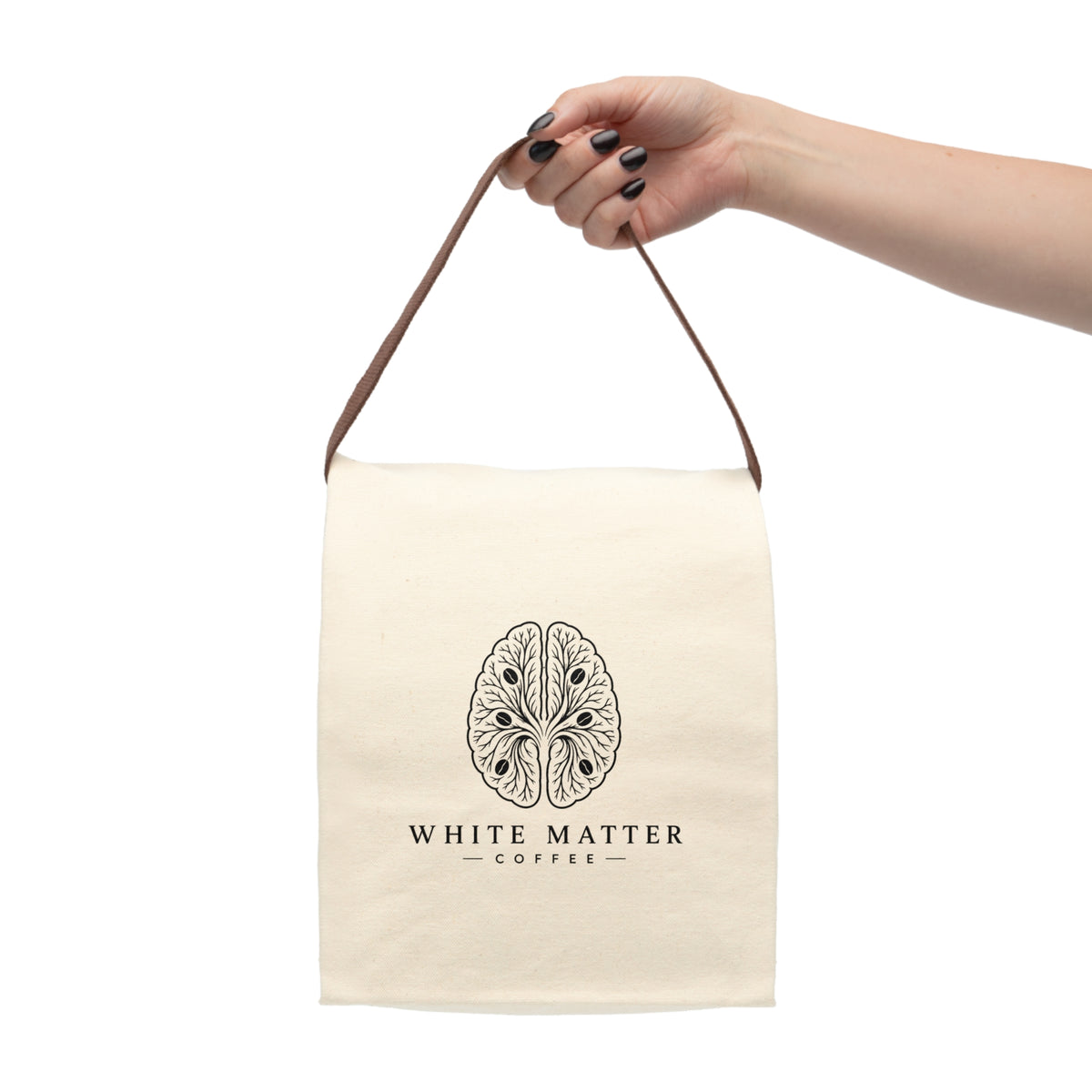 Canvas Lunch Bag — White Matter Coffee Logo Insulated Tote