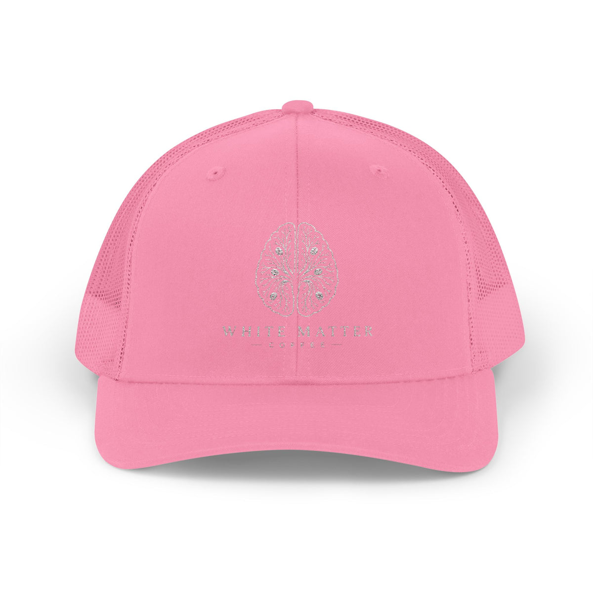 Trucker Hat — White Matter Brain Tree Logo Snapback Cap
