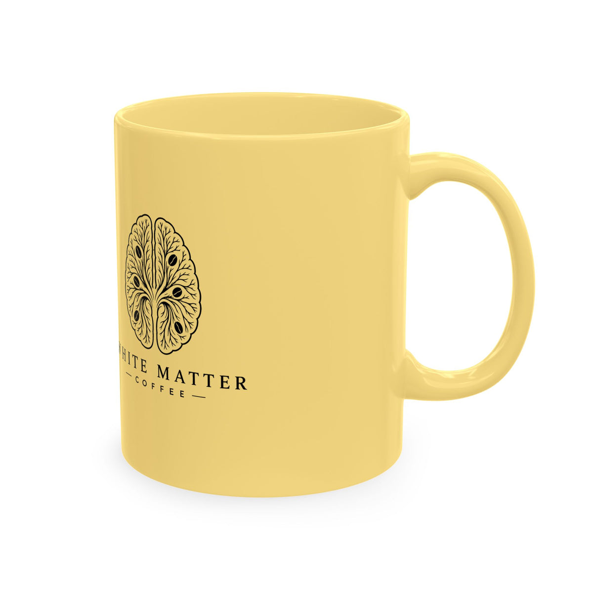 White Matter Coffee 'Cerebellum' Vintage Brain Logo Coffee Mug