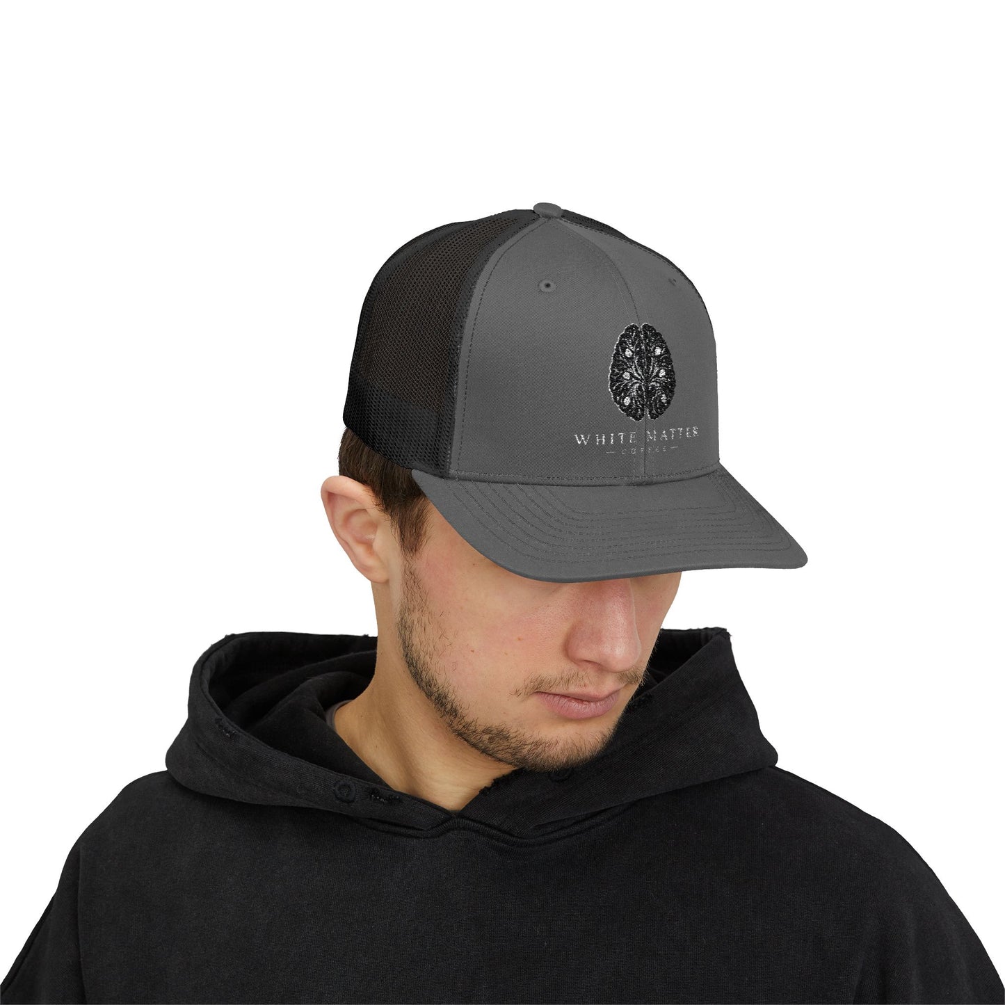 Brain Anatomy Trucker Cap — Neuro Science Snapback Hat
