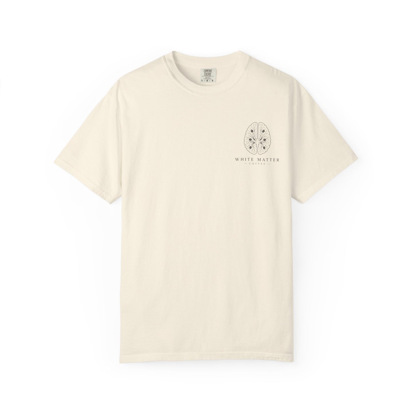 White Matter Coffee T‑Shirt — The Official Fuel of Overthinking Tee