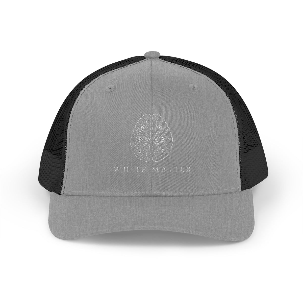 Trucker Hat — White Matter Brain Tree Logo Snapback Cap