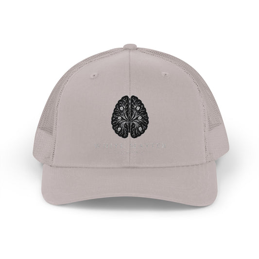 Brain Anatomy Trucker Cap — Neuro Science Snapback Hat
