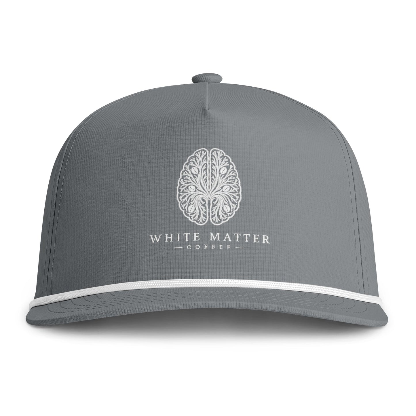 Sunwashed Rope Cap — Vintage Botanical Logo Rope Bill Hat
