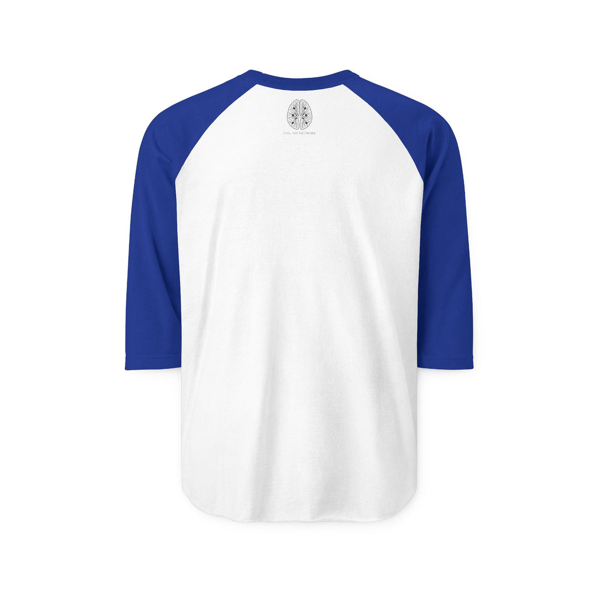 Raglan Shirt — White Matter Coffee Brain Logo 3/4 Sleeve