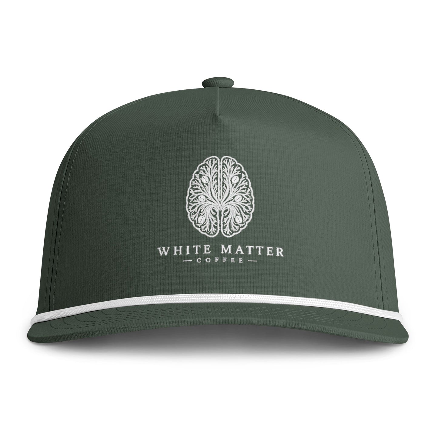 Sunwashed Rope Cap — Vintage Botanical Logo Rope Bill Hat