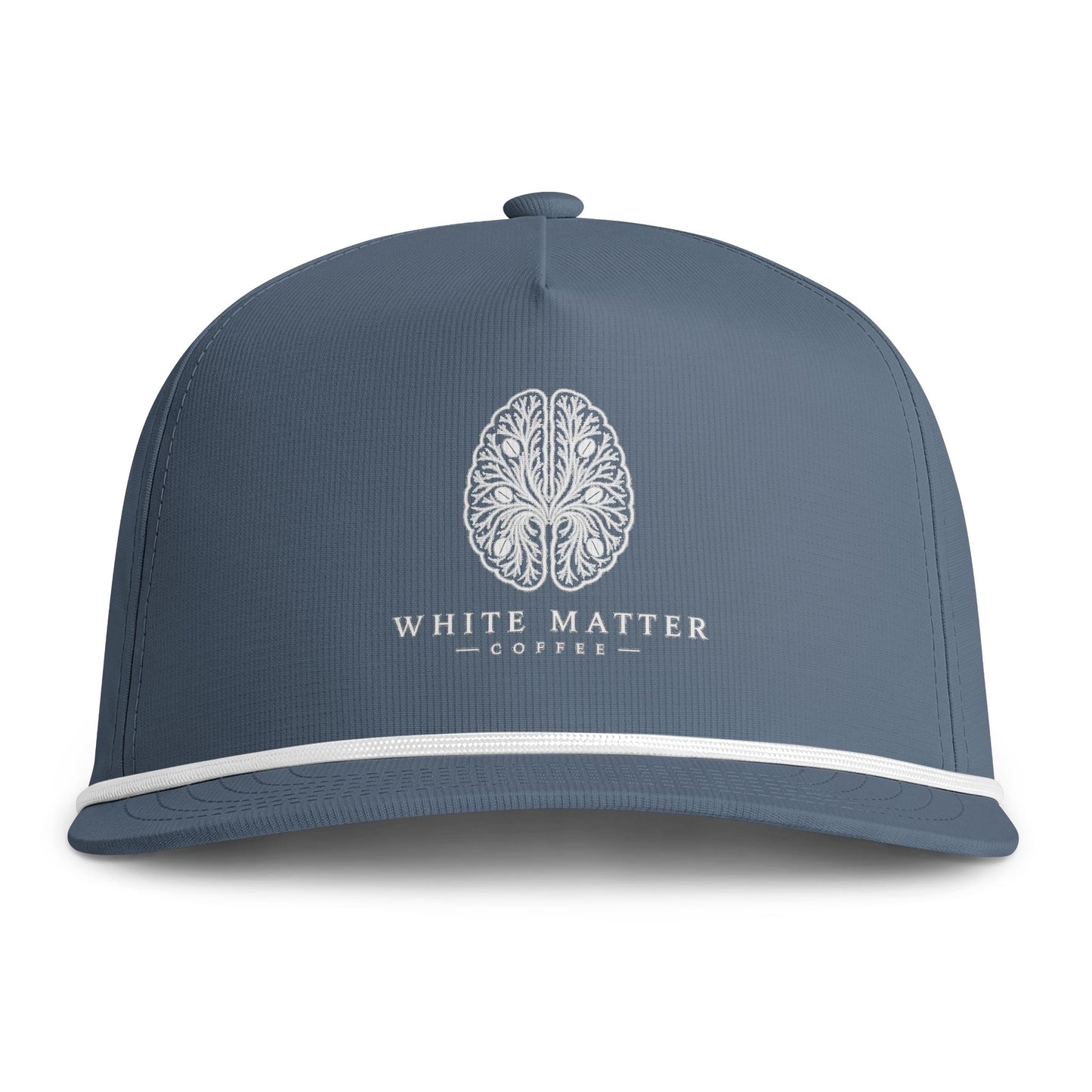 Sunwashed Rope Cap — Vintage Botanical Logo Rope Bill Hat