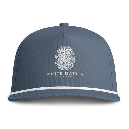 Sunwashed Rope Cap — Vintage Botanical Logo Rope Bill Hat