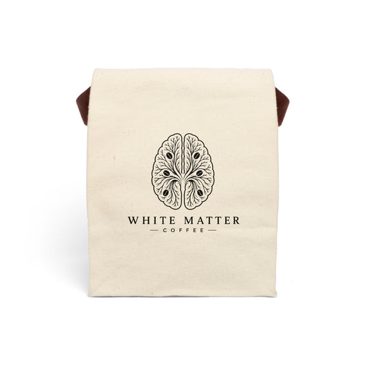 Canvas Lunch Bag — White Matter Coffee Logo Insulated Tote