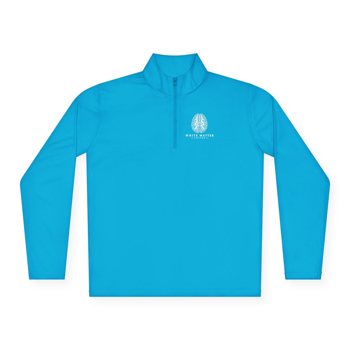 Quarter-Zip Pullover — Minimal White Tree Logo