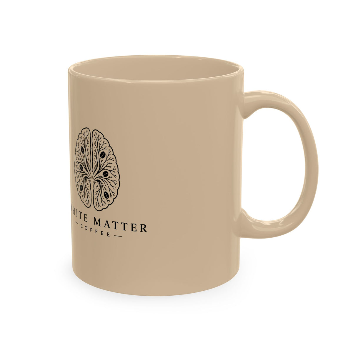 White Matter Coffee 'Cerebellum' Vintage Brain Logo Coffee Mug