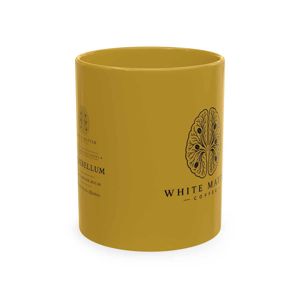 White Matter Coffee 'Cerebellum' Vintage Brain Logo Coffee Mug