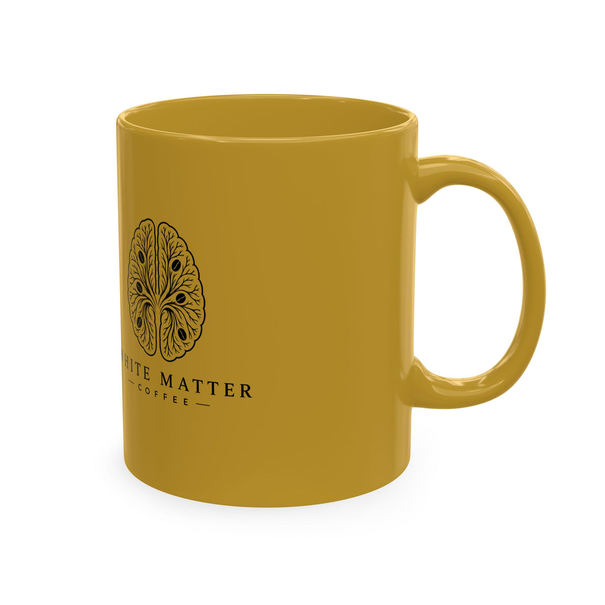 White Matter Coffee 'Cerebellum' Vintage Brain Logo Coffee Mug