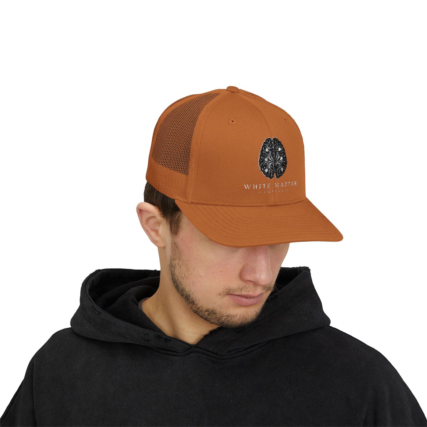 Brain Anatomy Trucker Cap — Neuro Science Snapback Hat