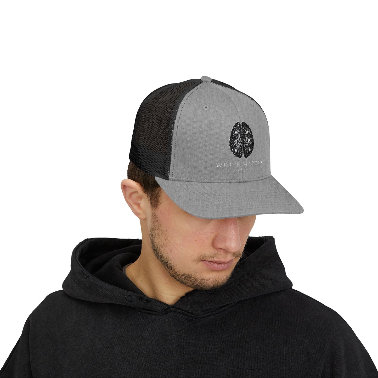 Brain Anatomy Trucker Cap — Neuro Science Snapback Hat