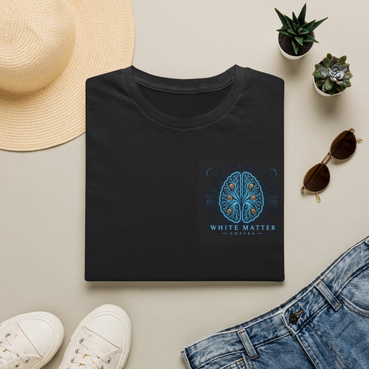 T-Shirt — White Matter Brain Art Tee
