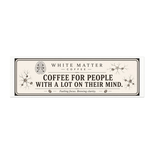 Coffee Magnet - "Coffee for People With a Lot on Their Mind" Car Magnet
