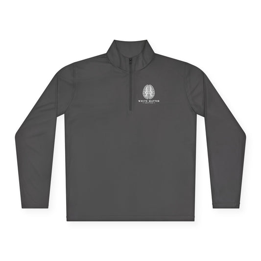 Quarter-Zip Pullover — Minimal White Tree Logo