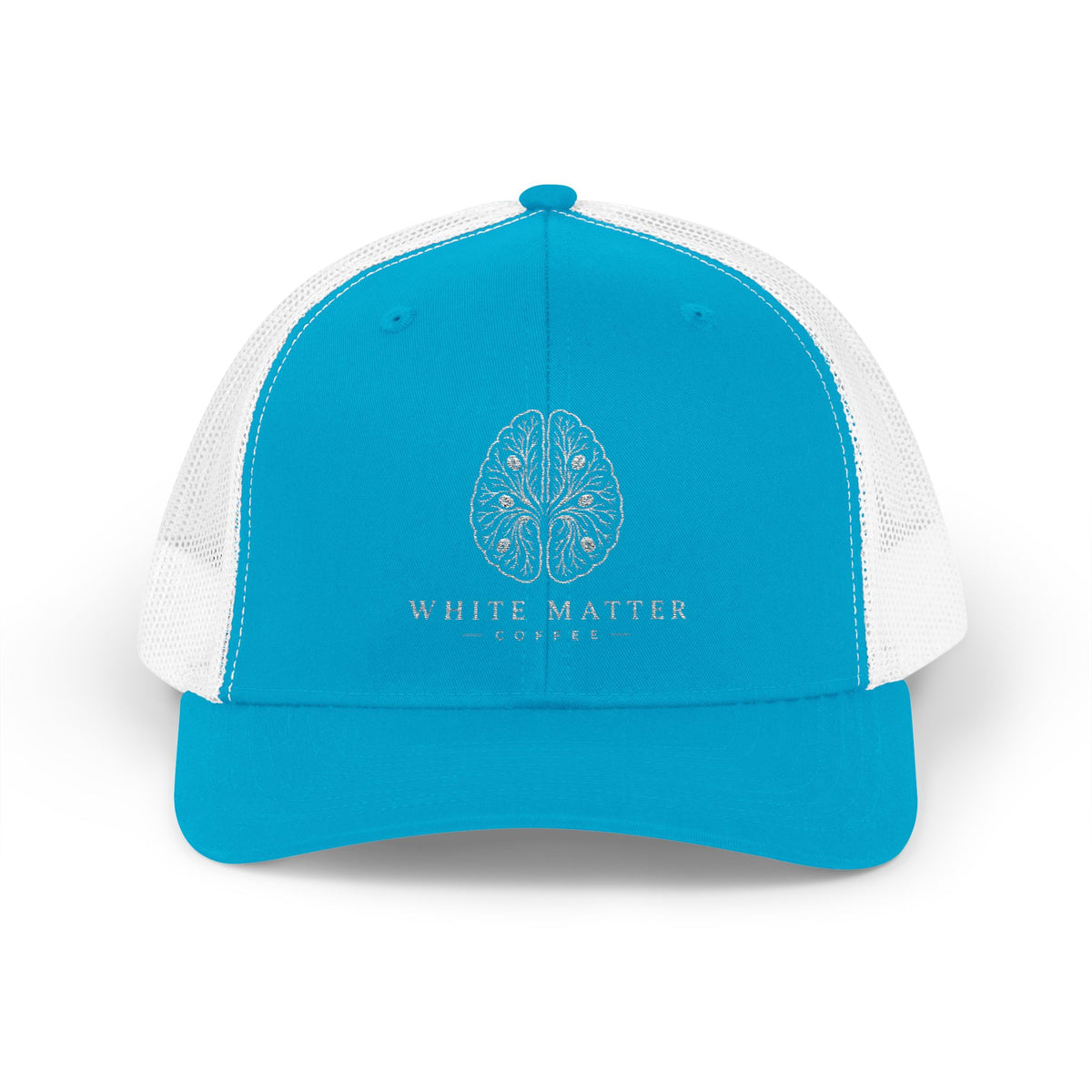 Trucker Hat — White Matter Brain Tree Logo Snapback Cap