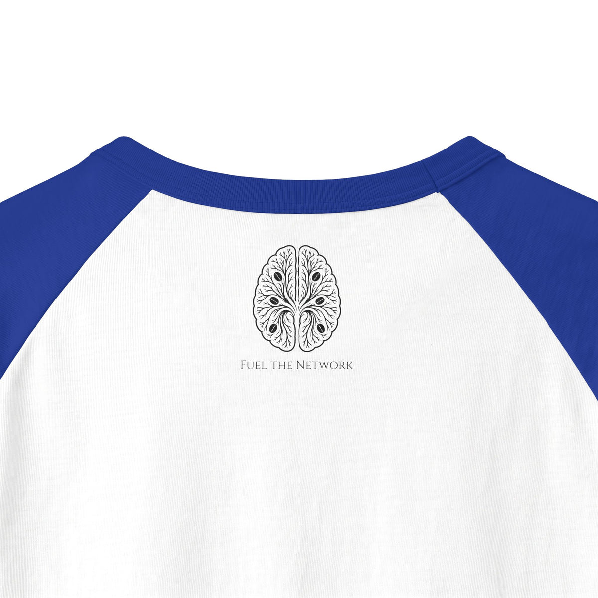Raglan Shirt — White Matter Coffee Brain Logo 3/4 Sleeve