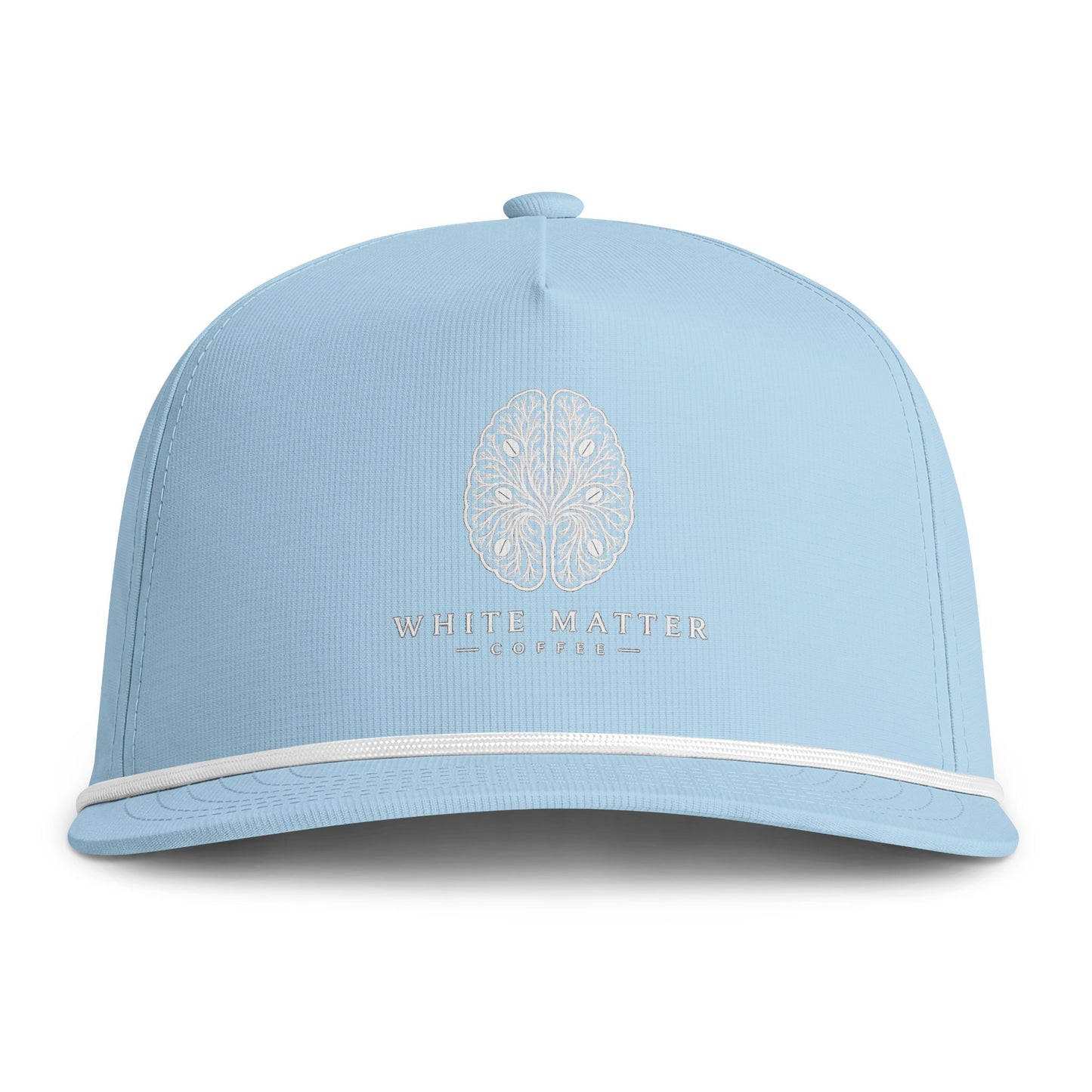 Sunwashed Rope Cap — Vintage Botanical Logo Rope Bill Hat