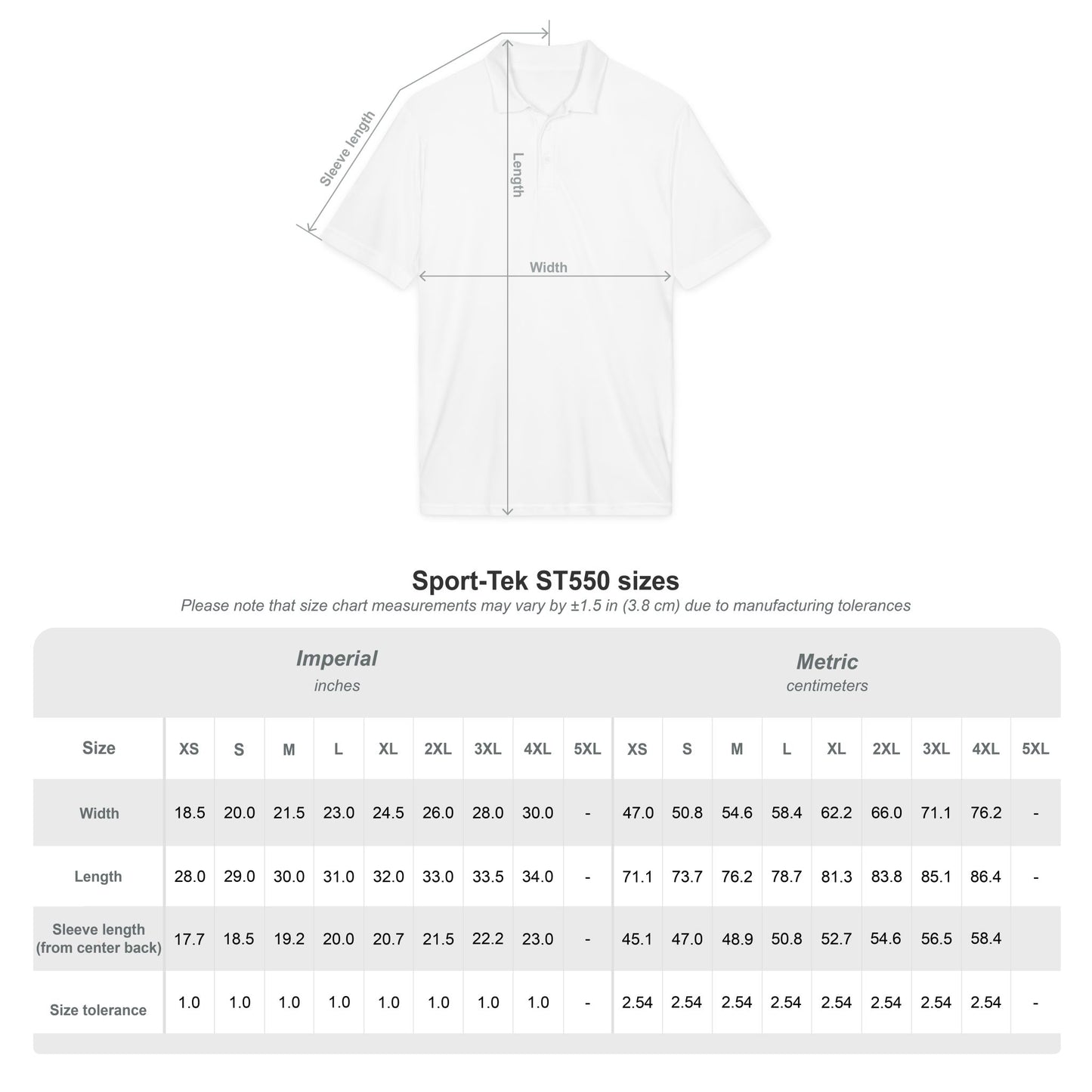 Embroidered White Performance Polo — Classic Club Crest