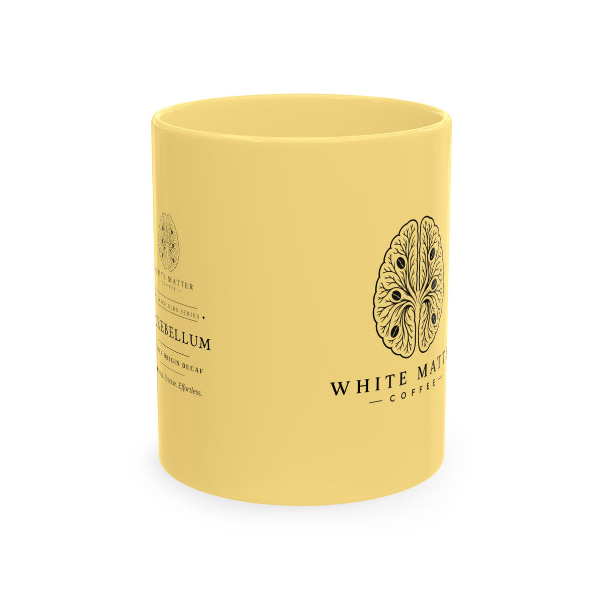 White Matter Coffee 'Cerebellum' Vintage Brain Logo Coffee Mug